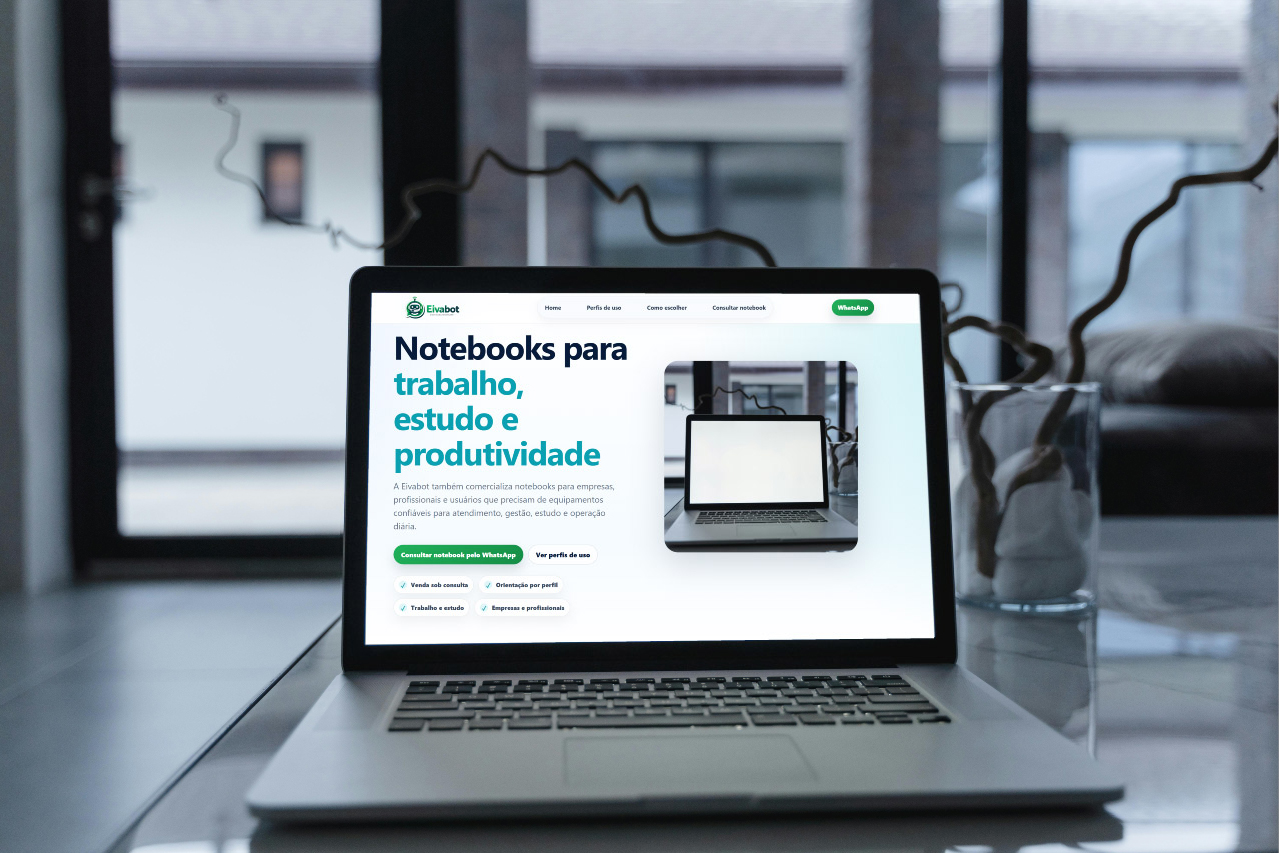 Notebook profissional para trabalho, estudo e atendimento empresarial